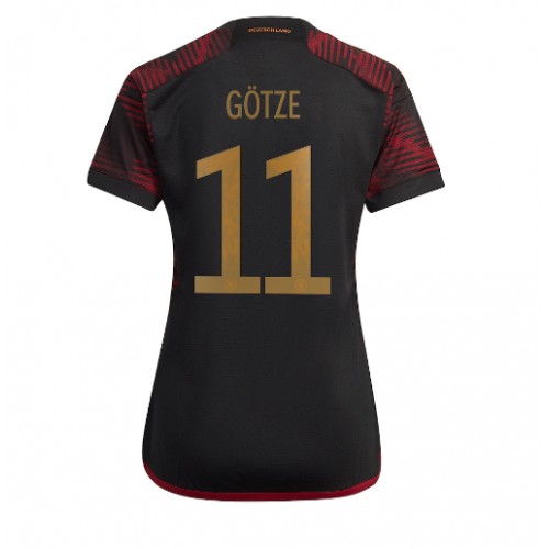 Ženski Nogometni dresi Nemčija Mario Gotze #11 Gostujoči SP 2022 Kratek Rokav